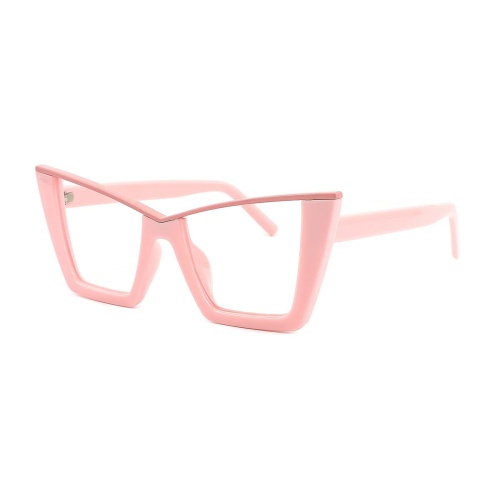 Step up your eyewear game with these chic translucent frames in a soft pink hue that radiates elegance and warmth.