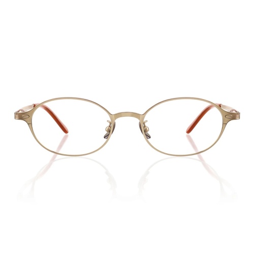 Hey, these gold eyeglasses are pure elegance with classic charm!