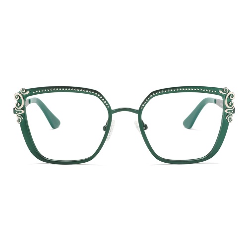 These stunning red cat-eye eyeglasses are perfect for adding a bold touch to any outfit.