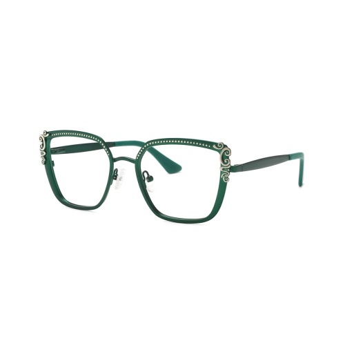 These stunning red cat-eye eyeglasses are perfect for adding a bold touch to any outfit.