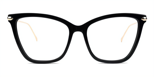 Black Cat Eye Acetate Eyeglasses
