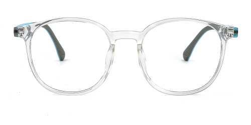 Wherelight Full Frame Transparent Orange Square Eyeglasses Plastic Classic Women Eyewear