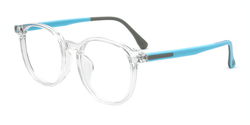 Wherelight Full Frame Transparent Orange Square Eyeglasses Plastic Classic Women Eyewear