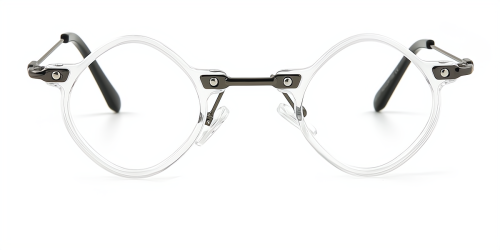Wherelight Grey Rhombus Fashion Eyeglasses Plastic/Metal Unisex Eyewear