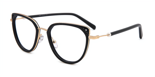 Brown Cateye Gorgeous Full-rim Mix & Match Large Glasses for female from Wherelight