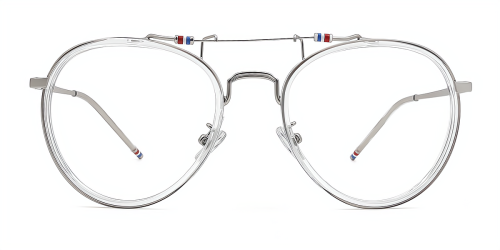 Black Aviator Unique Full-rim Mix & Match Medium Glasses for female from Wherelight