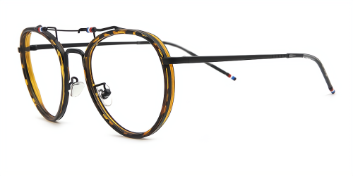 Black Aviator Unique Full-rim Mix & Match Medium Glasses for female from Wherelight