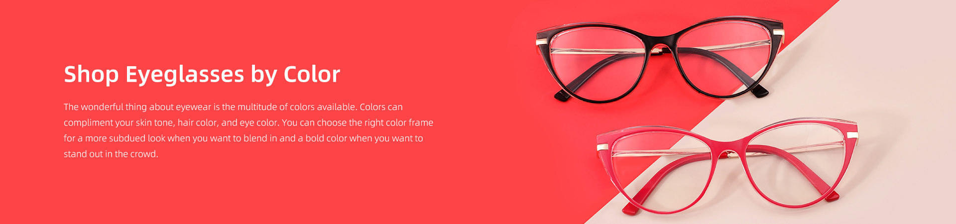 Women Eyeglass lenses color