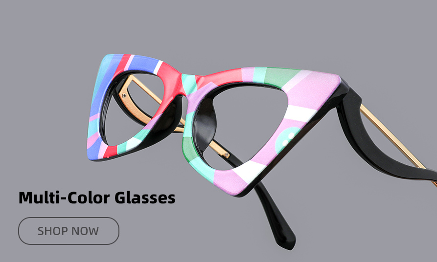 multi color glasses
