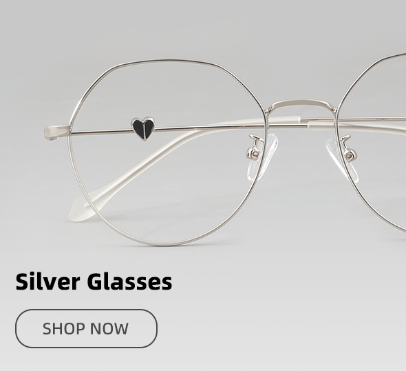 silver color glasses
