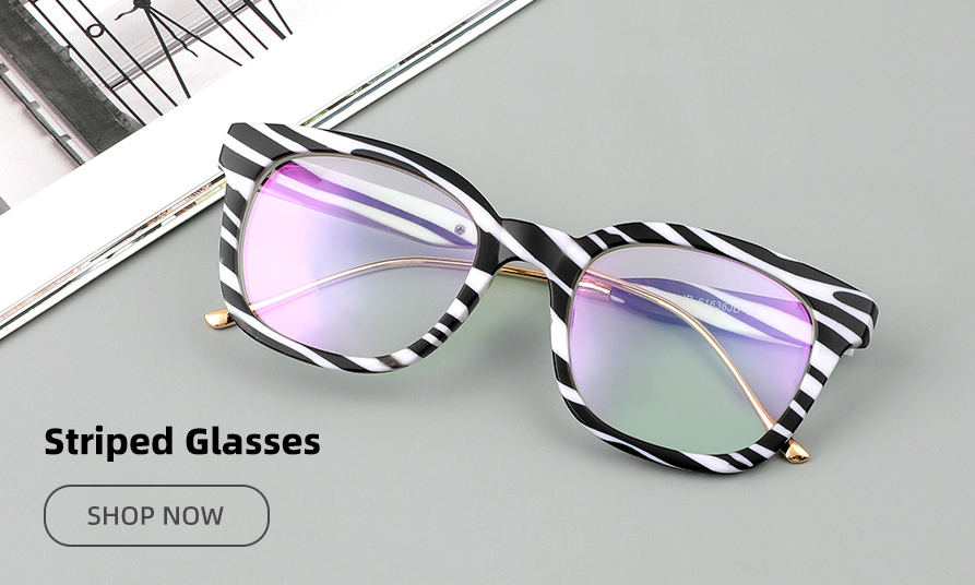 striped color glasses