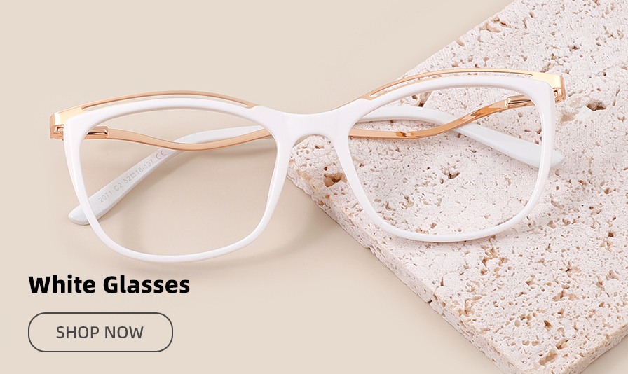 white color glasses
