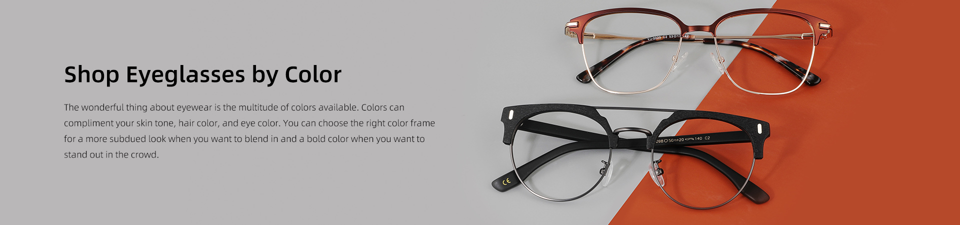 Women Eyeglass lenses color