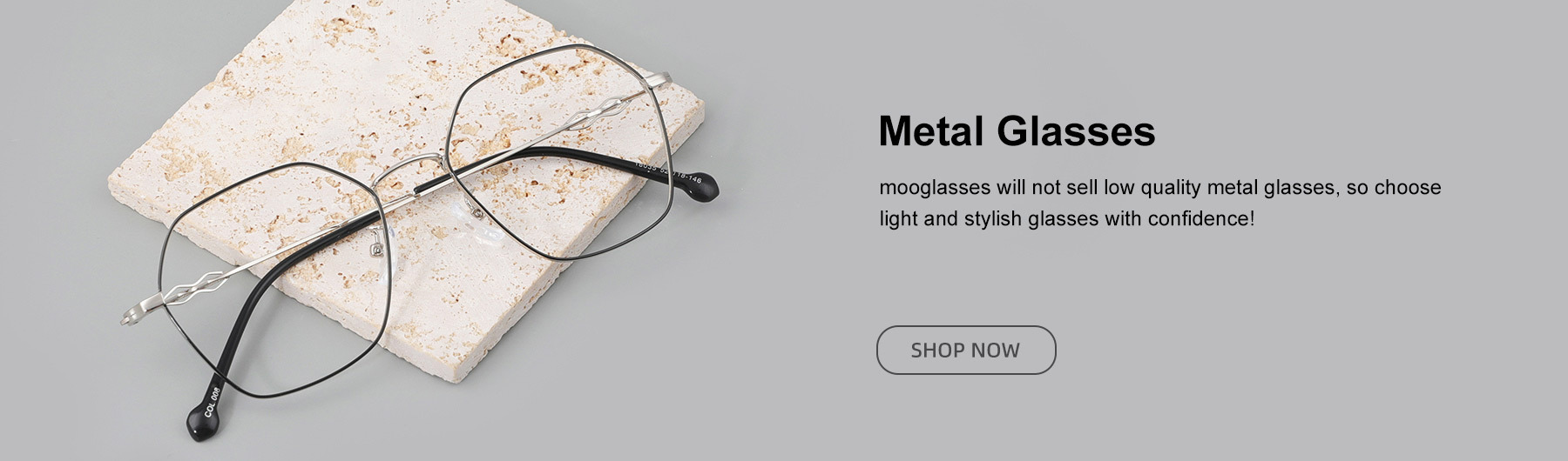 metal material glasses