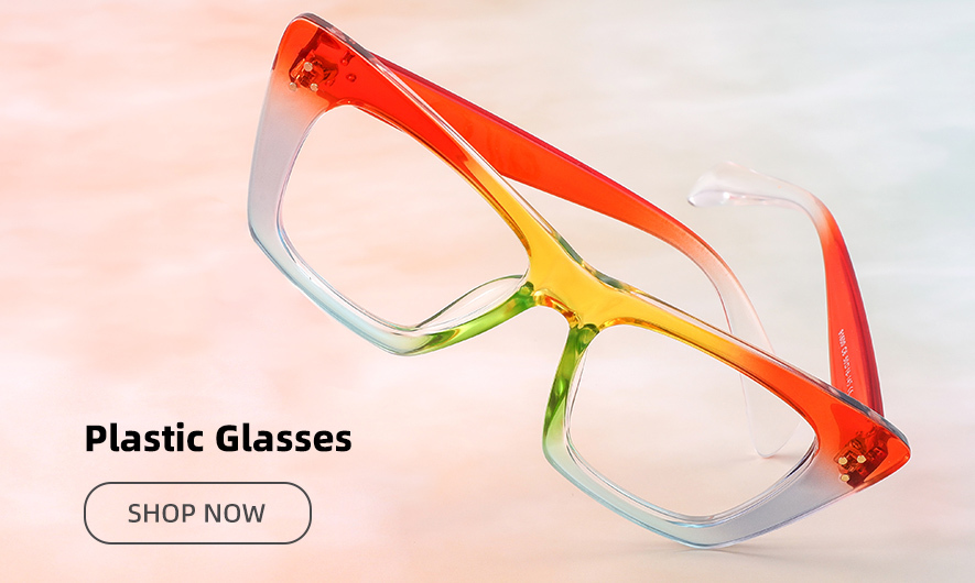 plastic material glasses